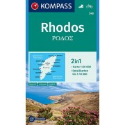 248 Rhodos Kompass Wanderkarte